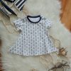 Kinderkleid mit kurzen Ärmeln Größe 50 -92 Anker
