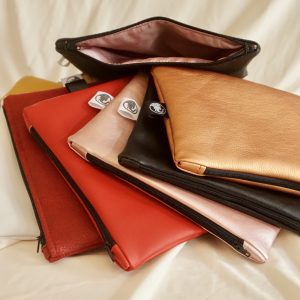 Kosmetiktasche Kunstleder verschiedene Farben